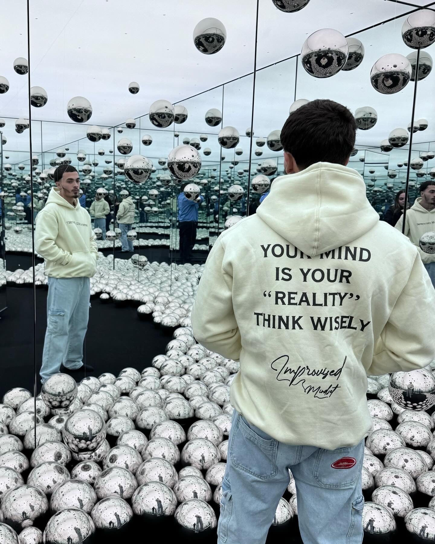 cream mindset hoodie