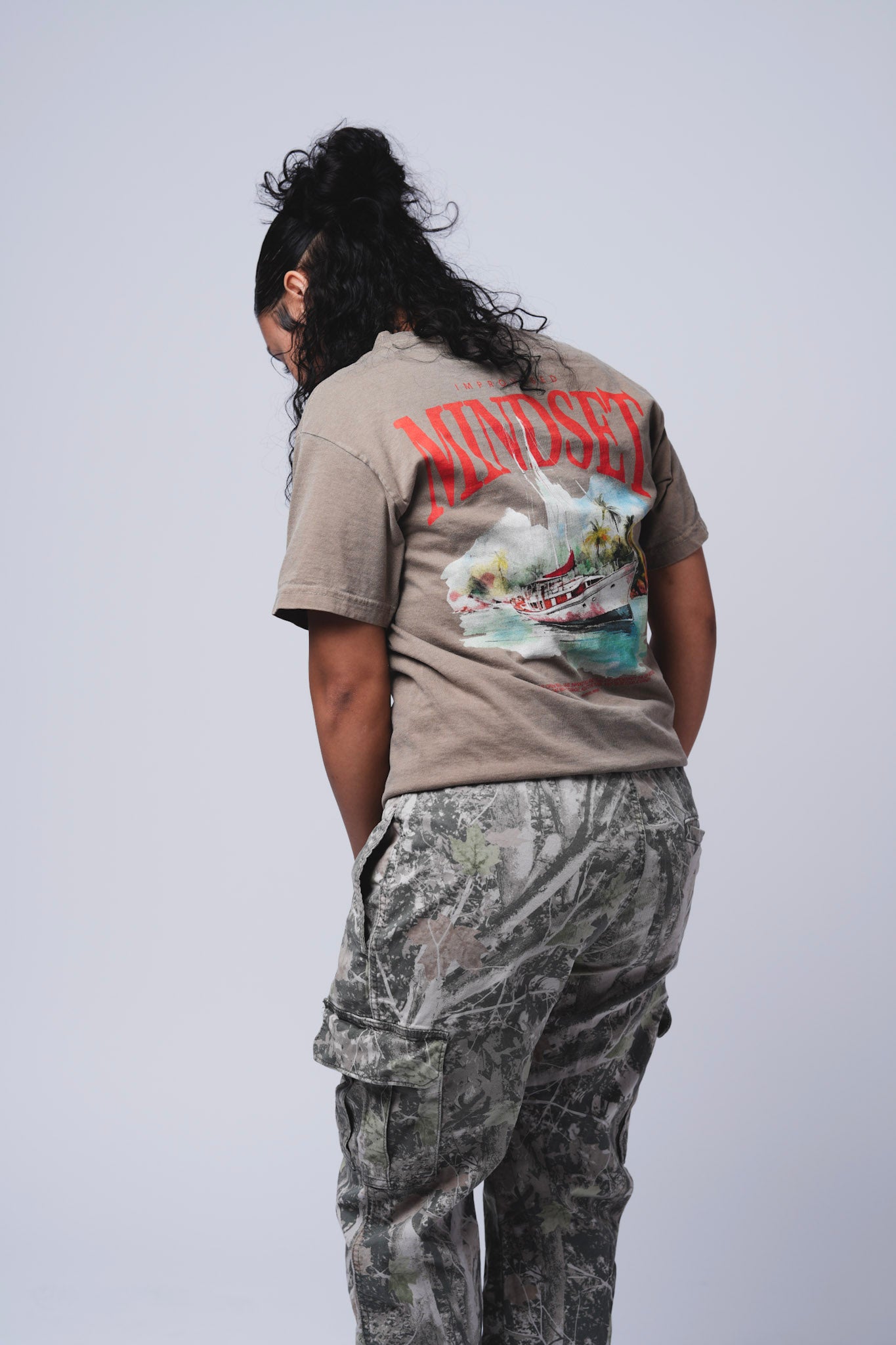 brown spring short sleeve