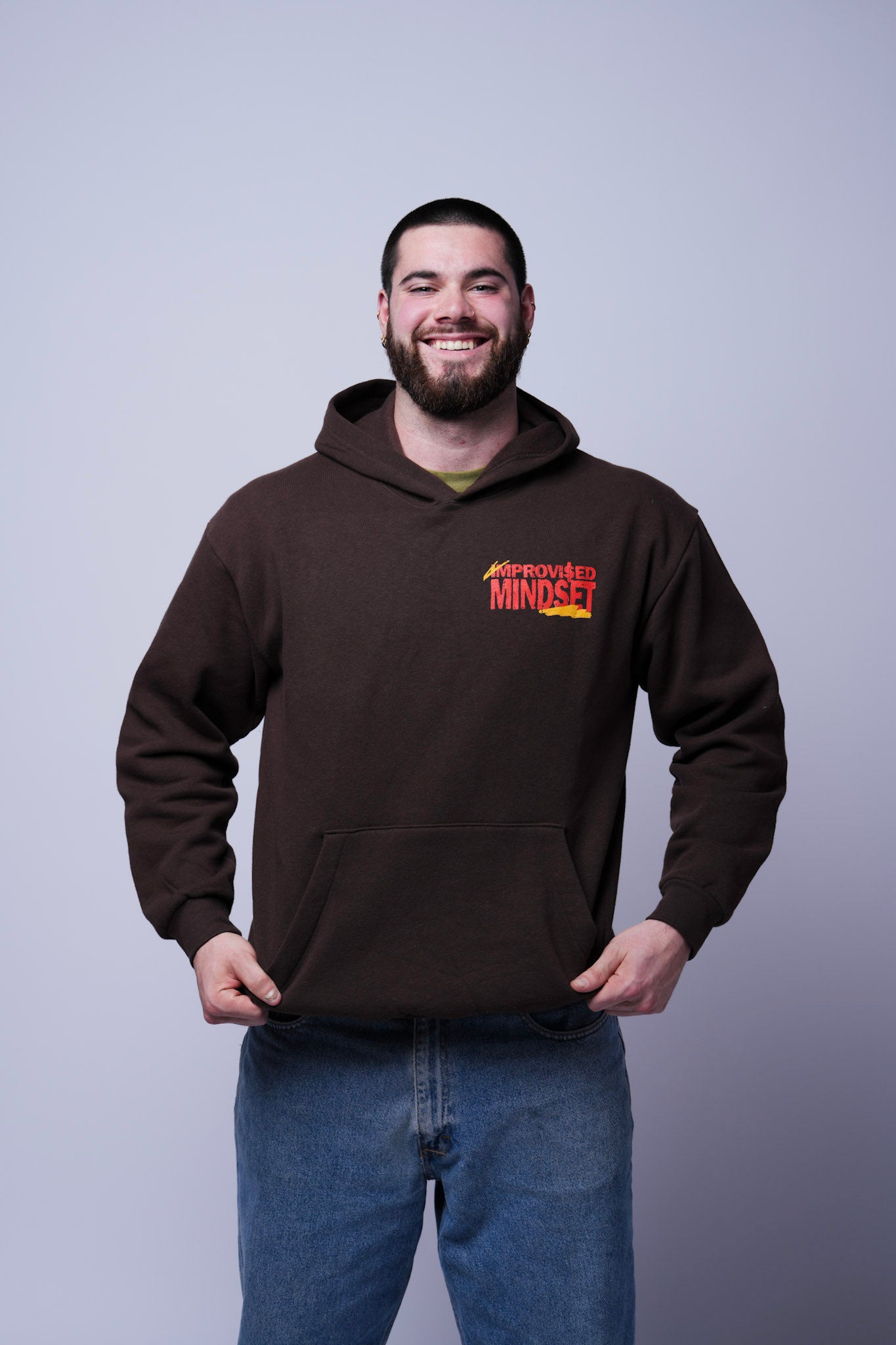 Brown invest in yourself hoodie