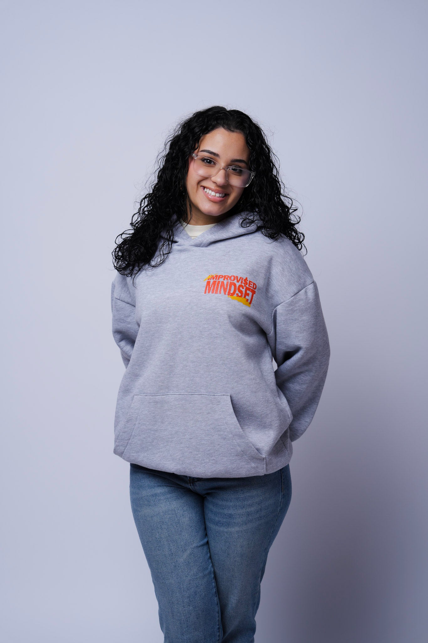 Grey invest in yourself hoodie